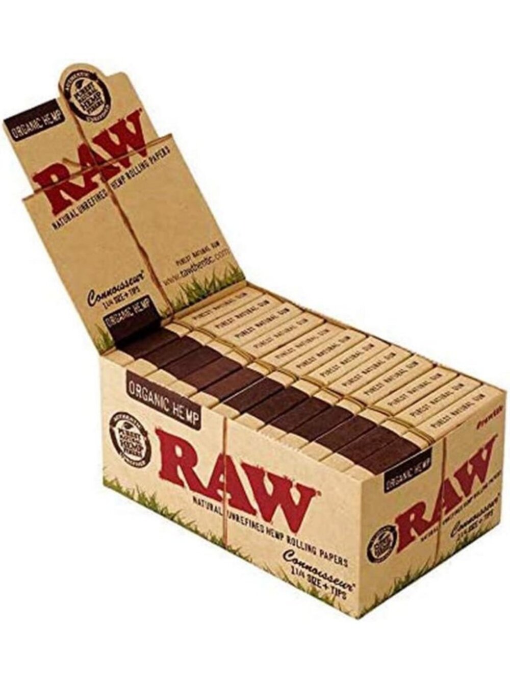 Organic Rolling Papers with Tips - Brown Full Size, Perfect for Smooth Rolling